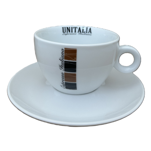 Cappuccino Tasse mit Unterteller von Unitalia - Universal Caffe