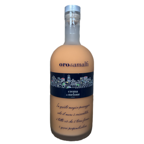 Melonen Creme aus Amalfi - Crema di Melone - 1,0 Liter - 17 vol. - Flasche: Downtown saturiert - LOro di Amalfi