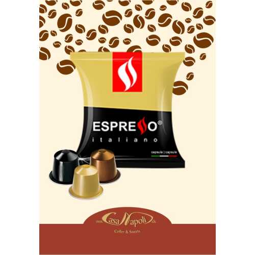 Gold (Oro) - Delizioso - 60% Arabica und 40% Robusta - kompatible Kaffeekapseln für Nespresso® - Maschinen - 100 Stück - MHD 30-11-2023
