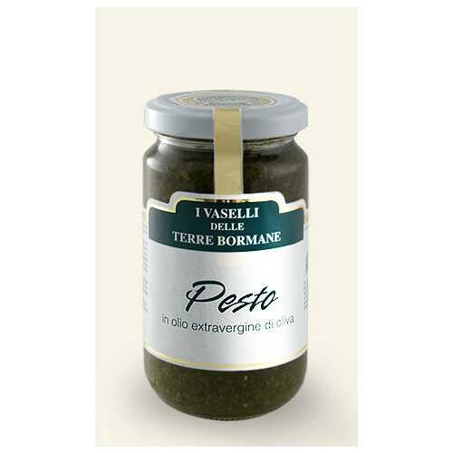 Pesto in nativem Olivenöl Extra - 0,18 kg - Terre Bormane - MHD 04-08-2023