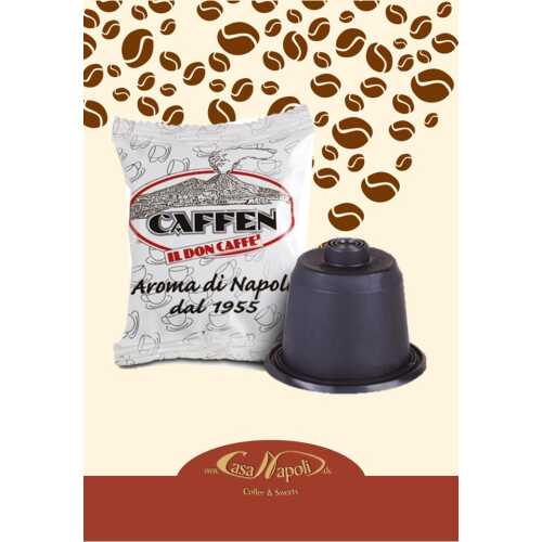 Napoli Classica - kompatible Kaffeekapseln für Nespresso® - Maschinen - 100 Stück - Caffen Caffe - MHD 30-10-2023