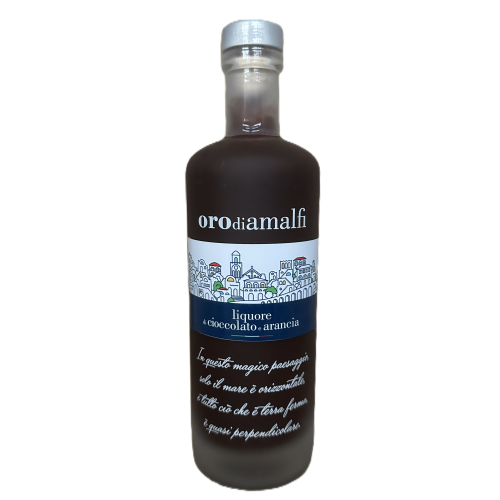 Schokoladenlikör mit Orange - Cioccolato e Arancia - 0,5 Liter - 17 vol. - Flasche: Downtown saturiert - LOro di Amalfi