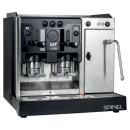 My Cube - Schwarz-Edelstahl satiniert - 2 Kaffeegruppen +...