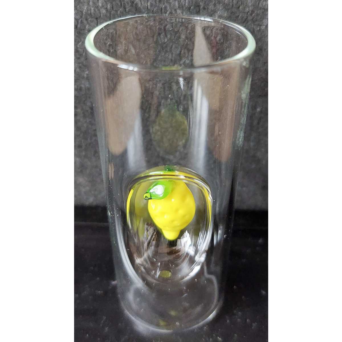 Limoncello Glas mit Zitrone - 50 ml