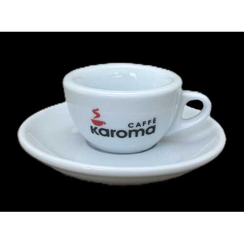 Espresso Tasse mit Unterteller von Karoma - Karoma Caffe Feio srl