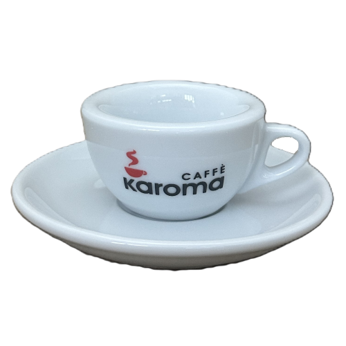 Espresso Tasse mit Unterteller von Karoma - Karoma Caffe Feio srl
