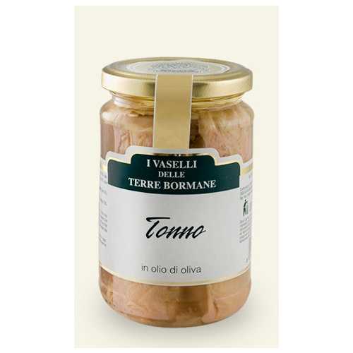 Weißes Thunfisch Filet in Olivenöl - 0,3 kg - Terre Bormane