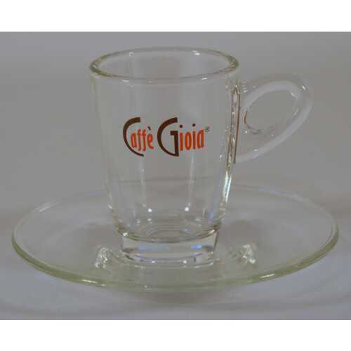 Espresso Glas mit Unterteller von Caffe Gioia - Labcaffe