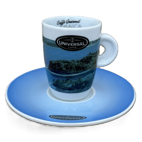 Jamaica Blue Mountain - Espresso Tasse mit Unterteller - Universal Caffe