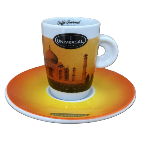 India Plantation Mysore - Espresso Tasse mit Unterteller - Universal Caffe