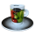 Bio FairTrade 100% Arabica - Kaffee Tasse mit Unterteller - Universal Caffe