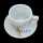 Cappuccino Tasse mit hellbraunen Details mit Unterteller weiß von Parana - Parana srl