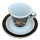 Caffe Royal: Espresso Tasse mit Unterteller von Universal - Universal Caffe