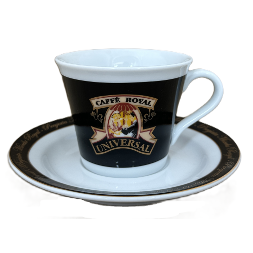 Caffe Royal: Cappuccino Tasse mit Unterteller von Universal - Universal Caffe