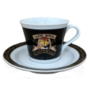 Caffe Royal: Cappuccino Tasse mit Unterteller von...