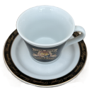 Caffe Royal: Cappuccino Tasse mit Unterteller von...