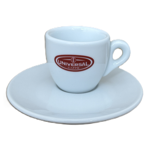 Espresso Tasse mit Unterteller von Universal - Universal Caffe