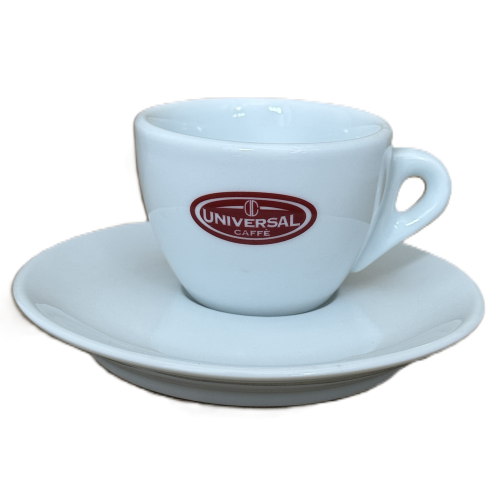 Kaffeetasse mit Unterteller 50 Jahre von Universal - Universal Caffe