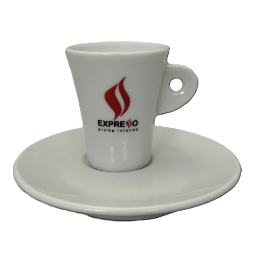 schlanke Espresso Tasse mit Unterteller von Expresso - Espresso Caffe