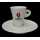 schlanke Espresso Tasse mit Unterteller von Expresso - Espresso Caffe