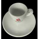 gedrungene Espresso Tasse mit Unterteller von Expresso - Espresso Caffe