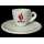 gedrungene Espresso Tasse mit Unterteller von Expresso - Espresso Caffe