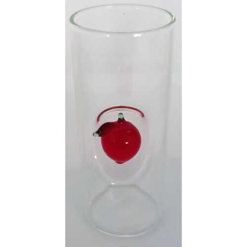 Likör Glas mit rotem Apfel - 50 ml
