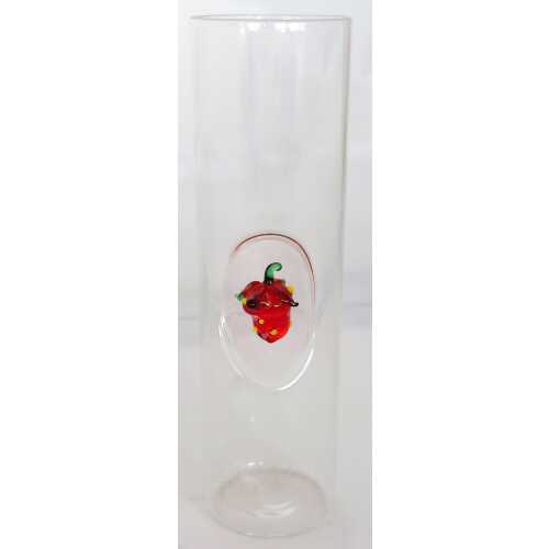 Likör Glas mit Erdbeere - Medium - 75 ml
